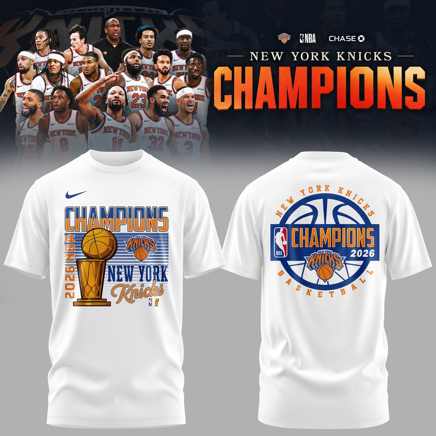 New York Knicks Eastern Conference Champions Edition Tshirt