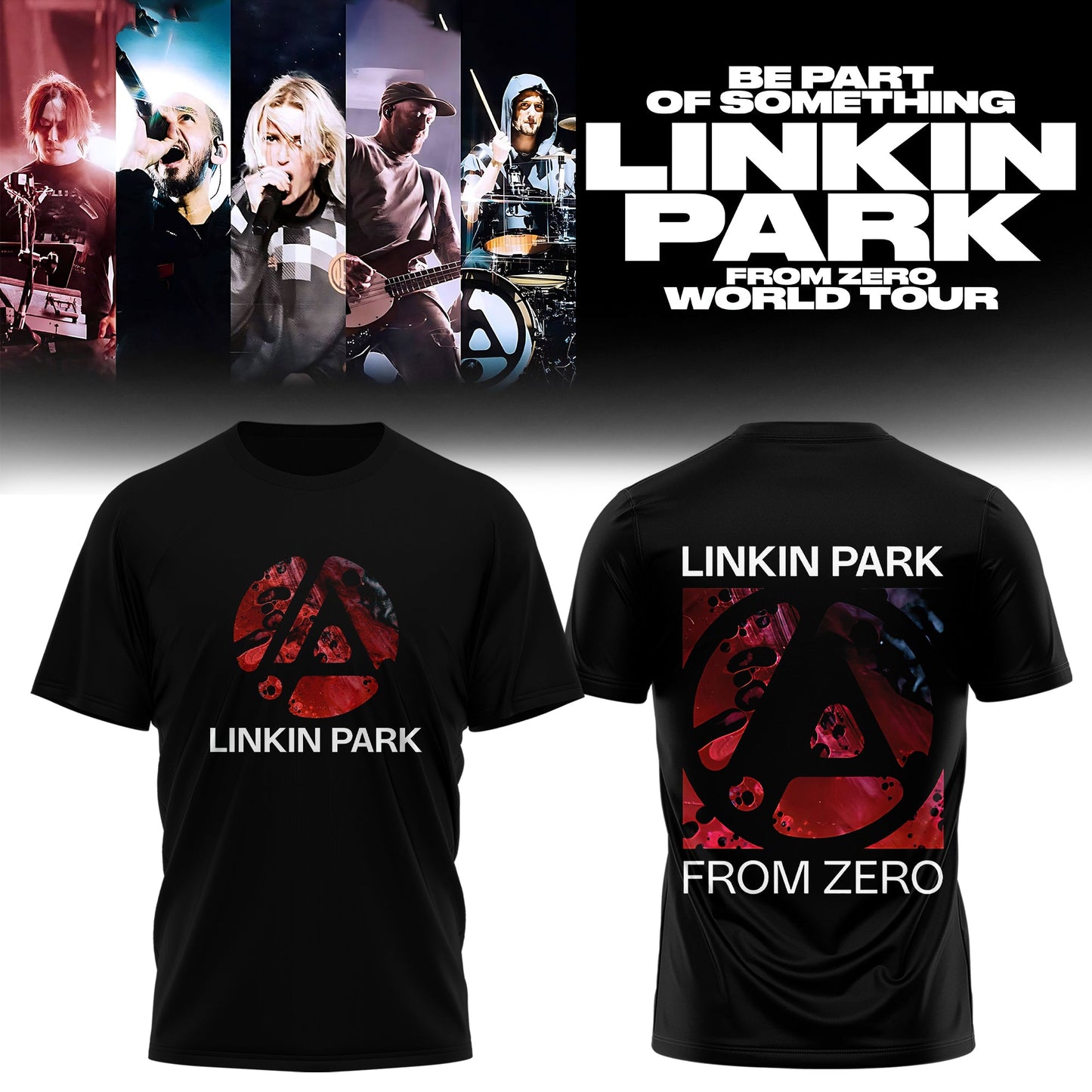 Linkin Park 2026 Tour Merch Is Here – From Zero T-Shirt Collection