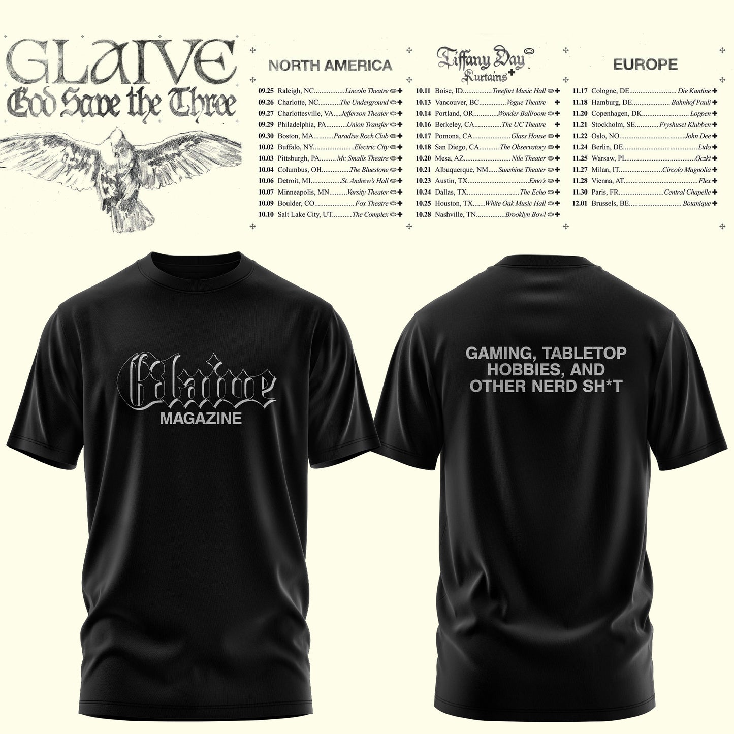 Glaive “God Save The Teen” 2026 Tour T-Shirt Is Here – Limited Edition