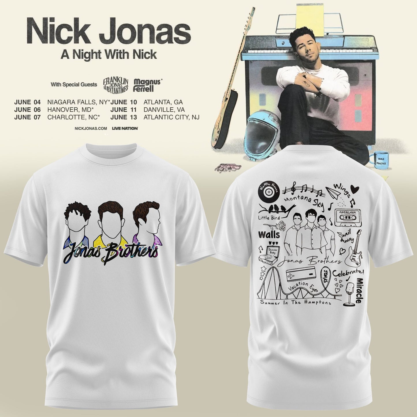 Nick Jonas – A NIGHT WITH NICK T-shirt