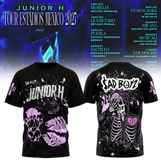 JUNIOR H “Sad Boyz” 2027 Tour T-Shirt Is Here