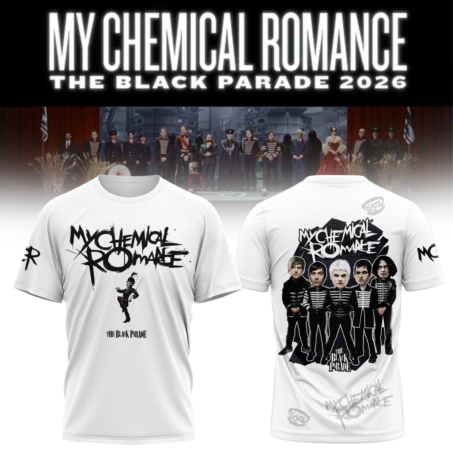 Limited Edition MCR The Black Parade 2026 Tour TShirt
