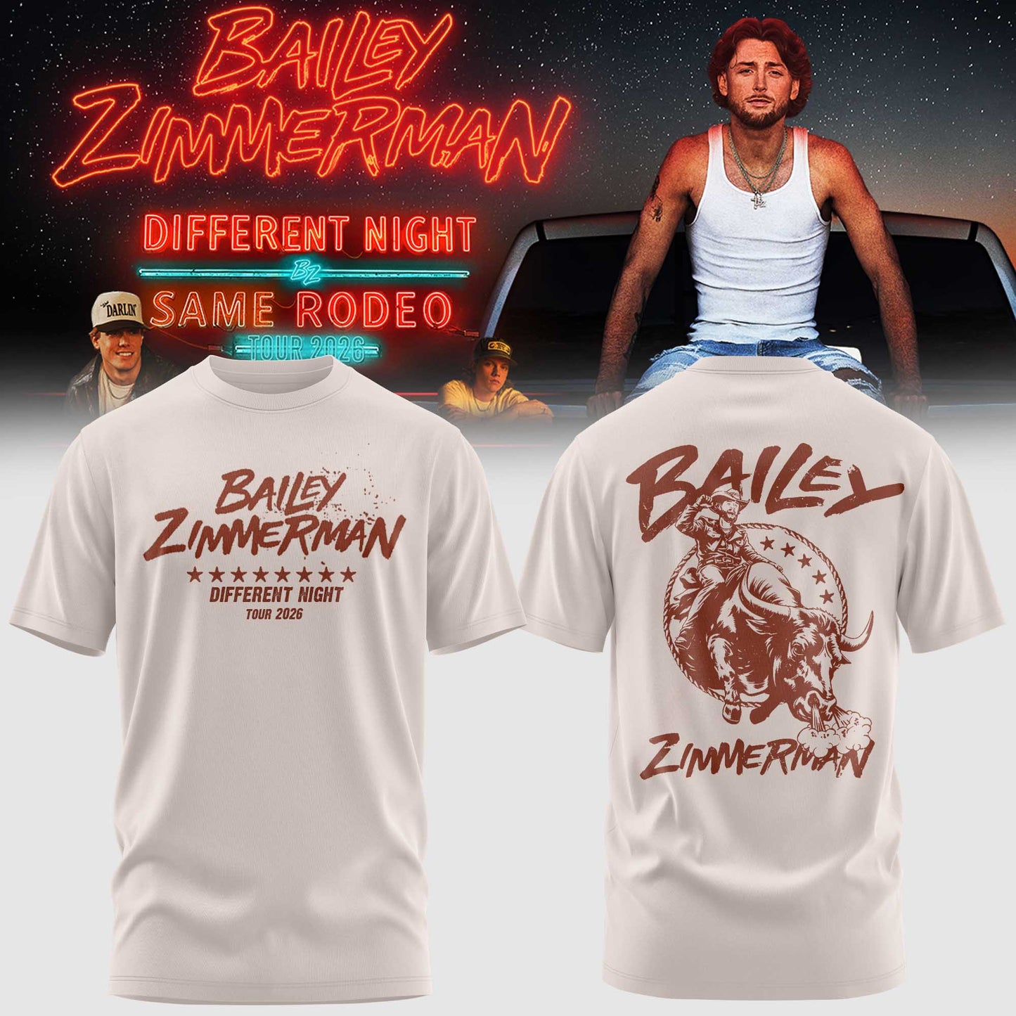 Bailey Zimmerman – Different Night Same Rodeo Tour