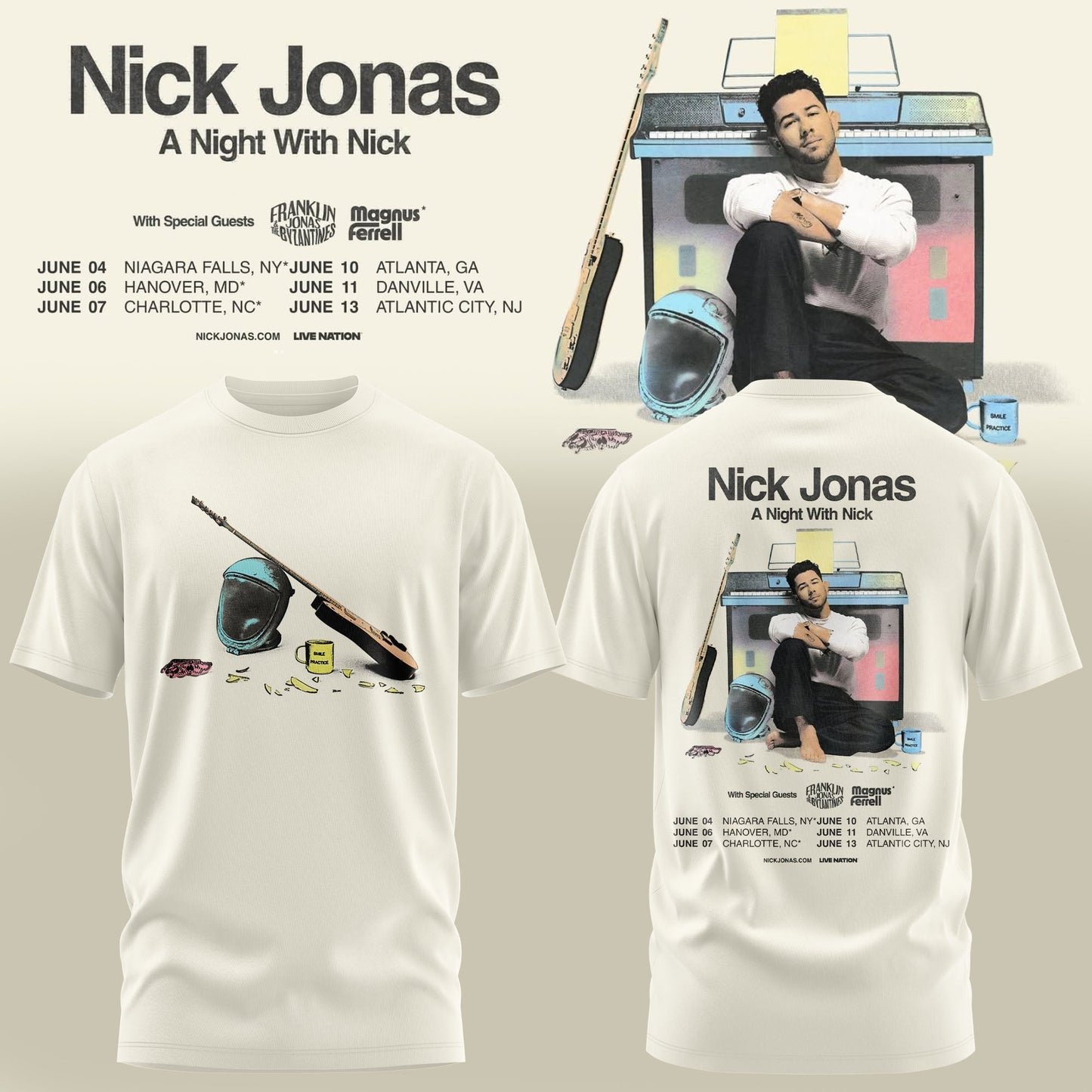 _Nick Jonas – A NIGHT WITH NICK T-shirt