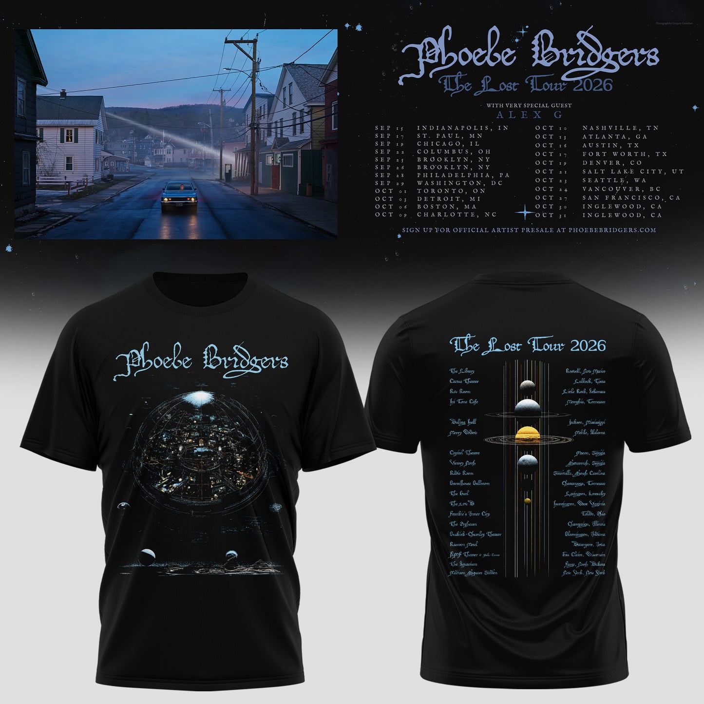 PHOEBE BRIDGERS – THE LOST TOUR 2026 COLLECTION TEE