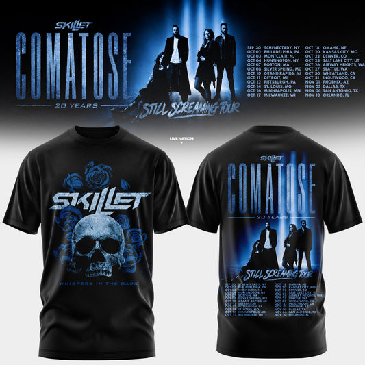 SKILLET “COMATOSE 20 YEARS” TSHIRT COLLECTION IS HERE