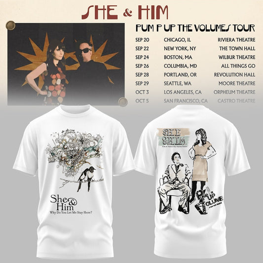 SHE & HIM – PUMP UP THE VOLUME COLLECTION TEE