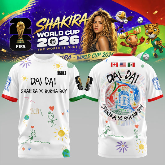 Shakira x Burna Boy – World Cup 2026 Tshirt Collection