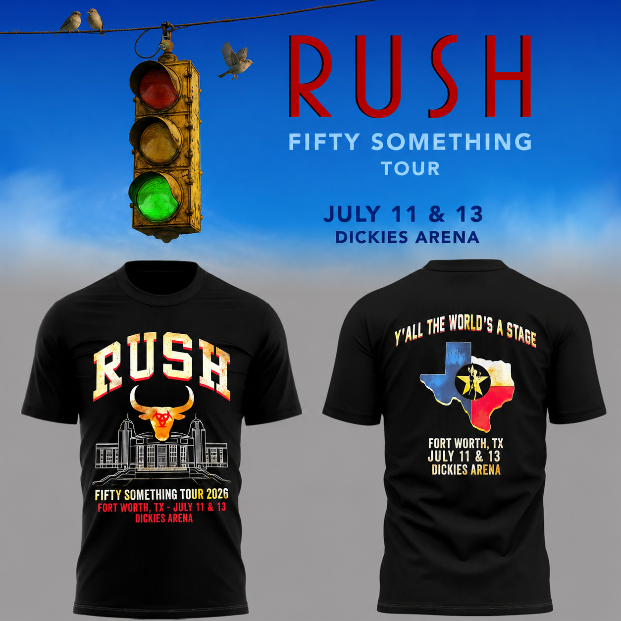 Limited Edition Fifty Something Tour At Fort Worth, Texas Shirt