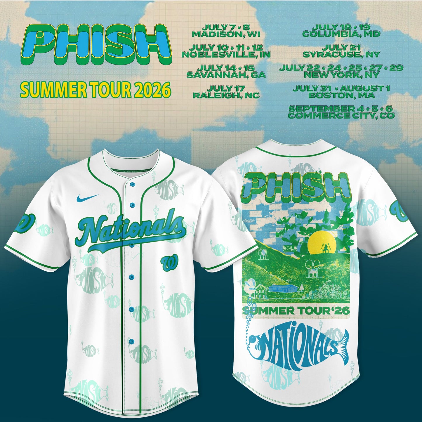 .Baseball x Phish Summer Tour 2026 Limited Jersey