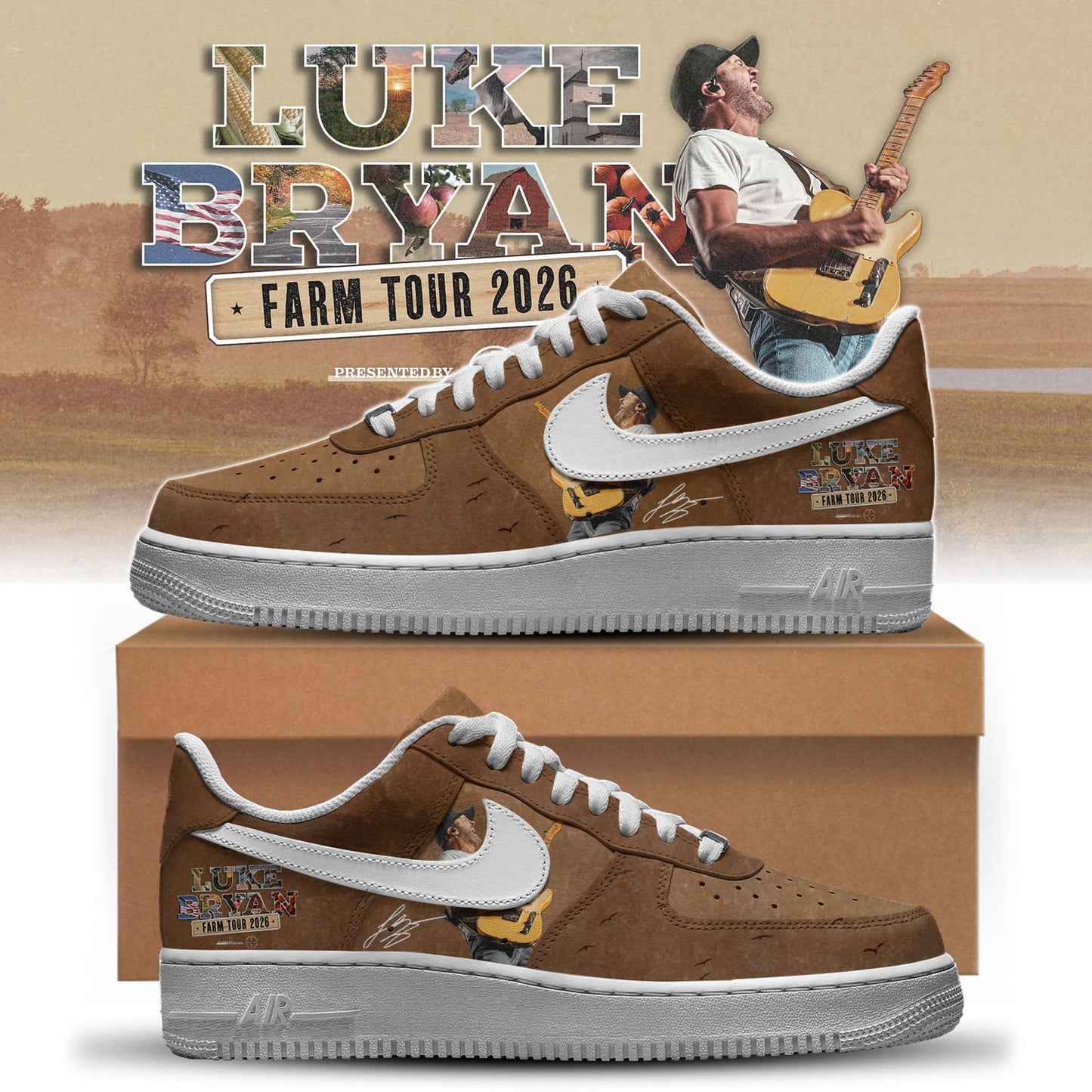 The Word On The Street Tour Luke Bryan Limited Edition Air Force 1
