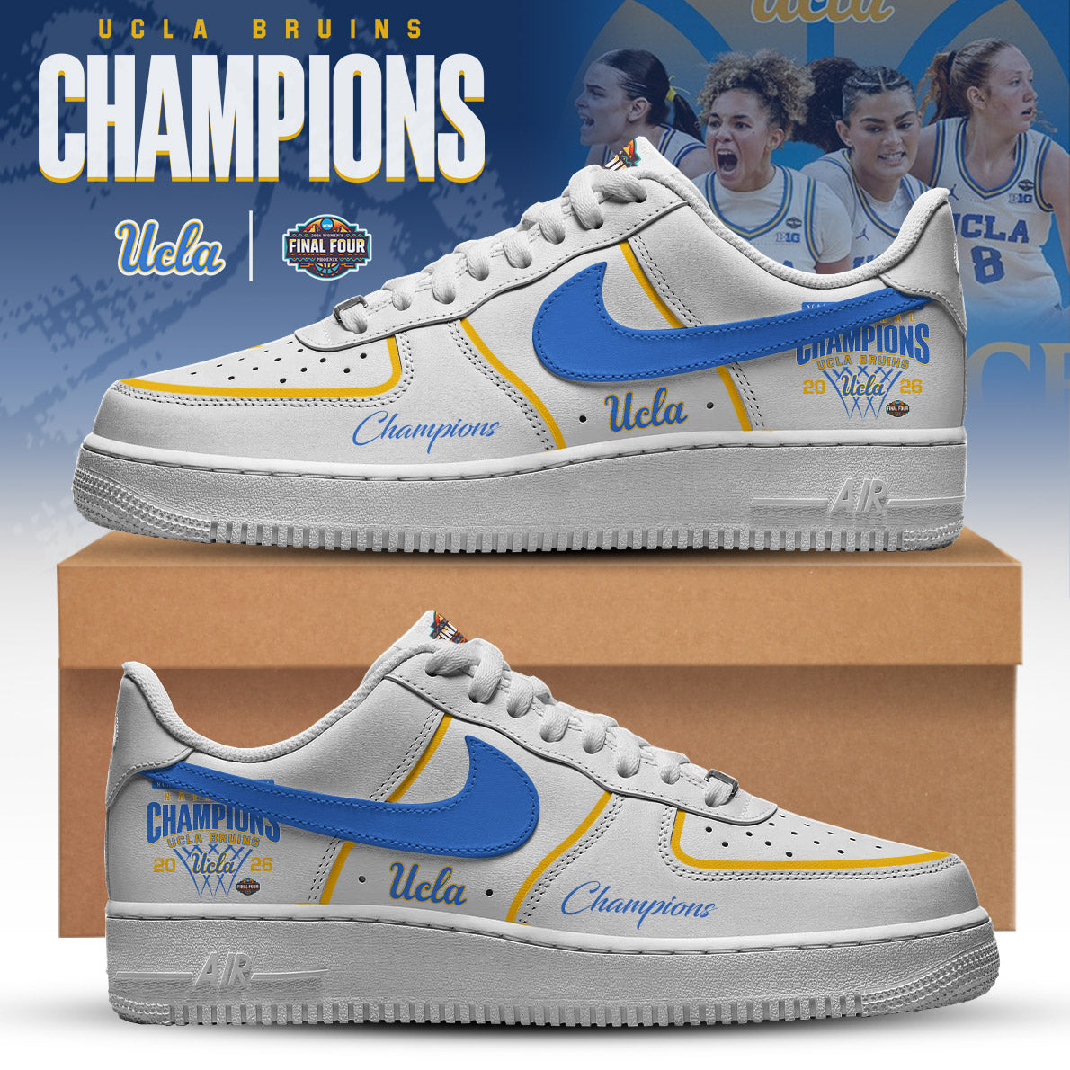 UCLA Basketball Champions Air Force 1