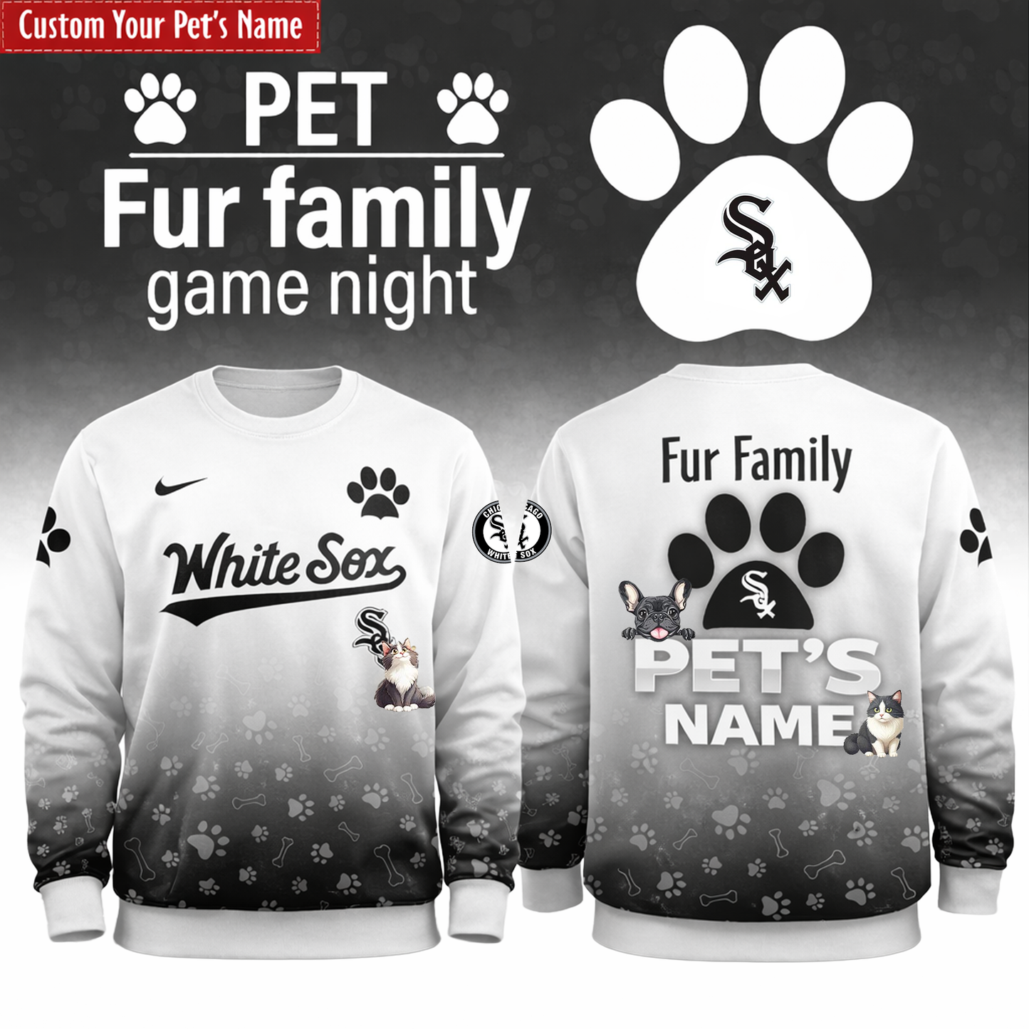CW Sox x Fur Family Pet Game Night 2026 Sweatshirt Limited Edition + Selling Out Fast