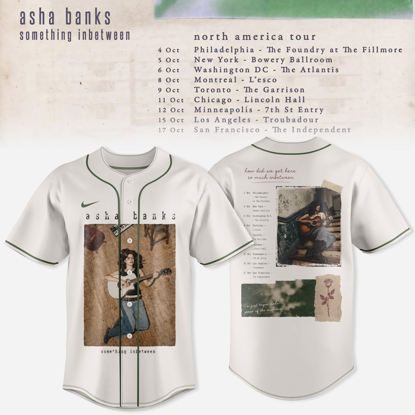 ASHA BANKS – SOMETHING INBETWEEN TOUR JERSEY