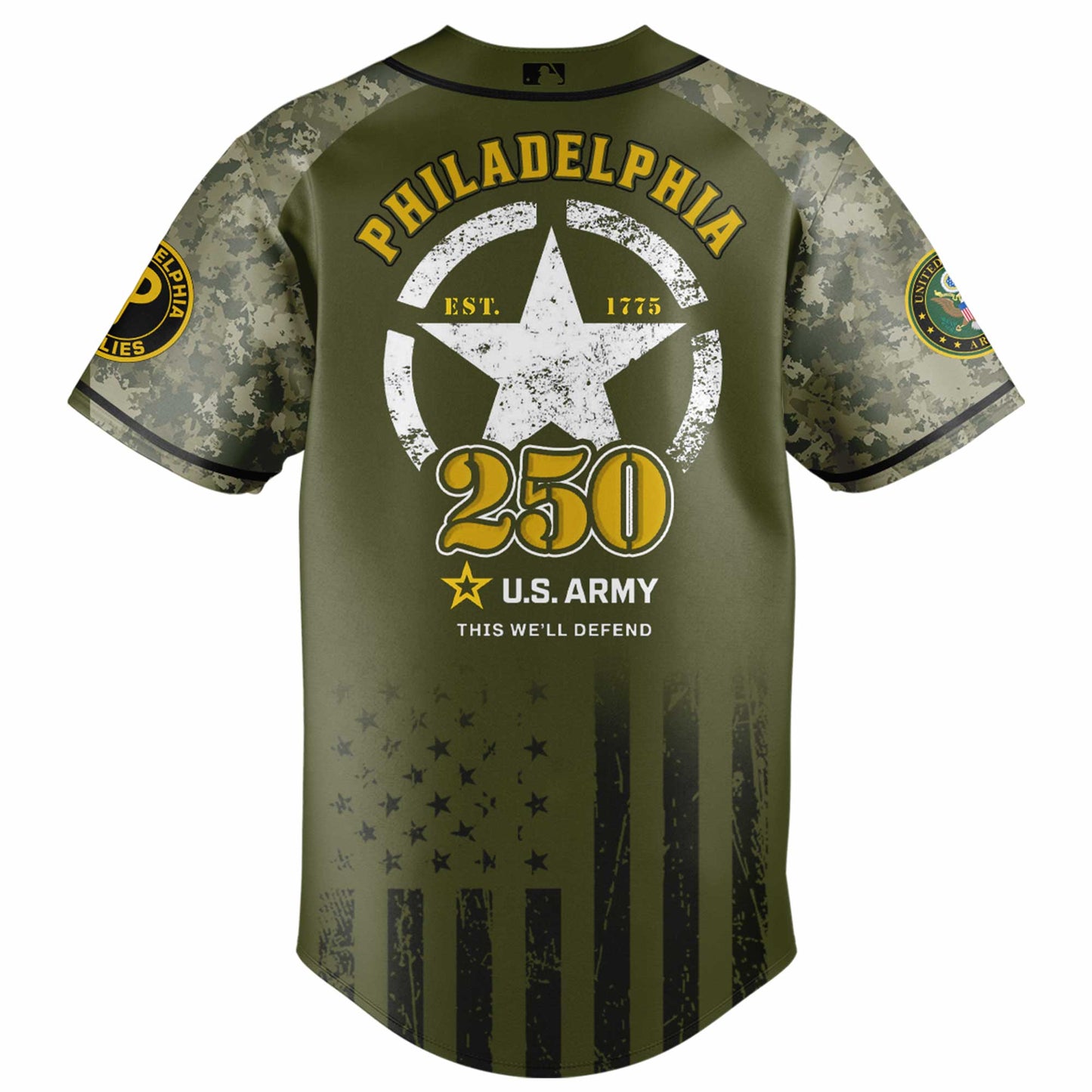 Philadelphia Phillies x 250 U.S. ARMY Jersey 03