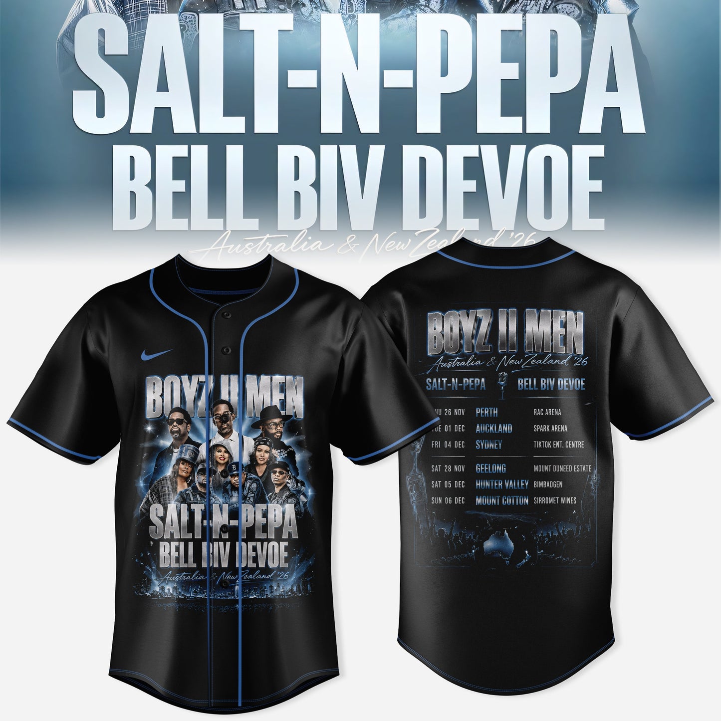 _SALT-N-PEPA • BOYZ II MEN • BELL BIV DEVOE COLLECTION JERSEY