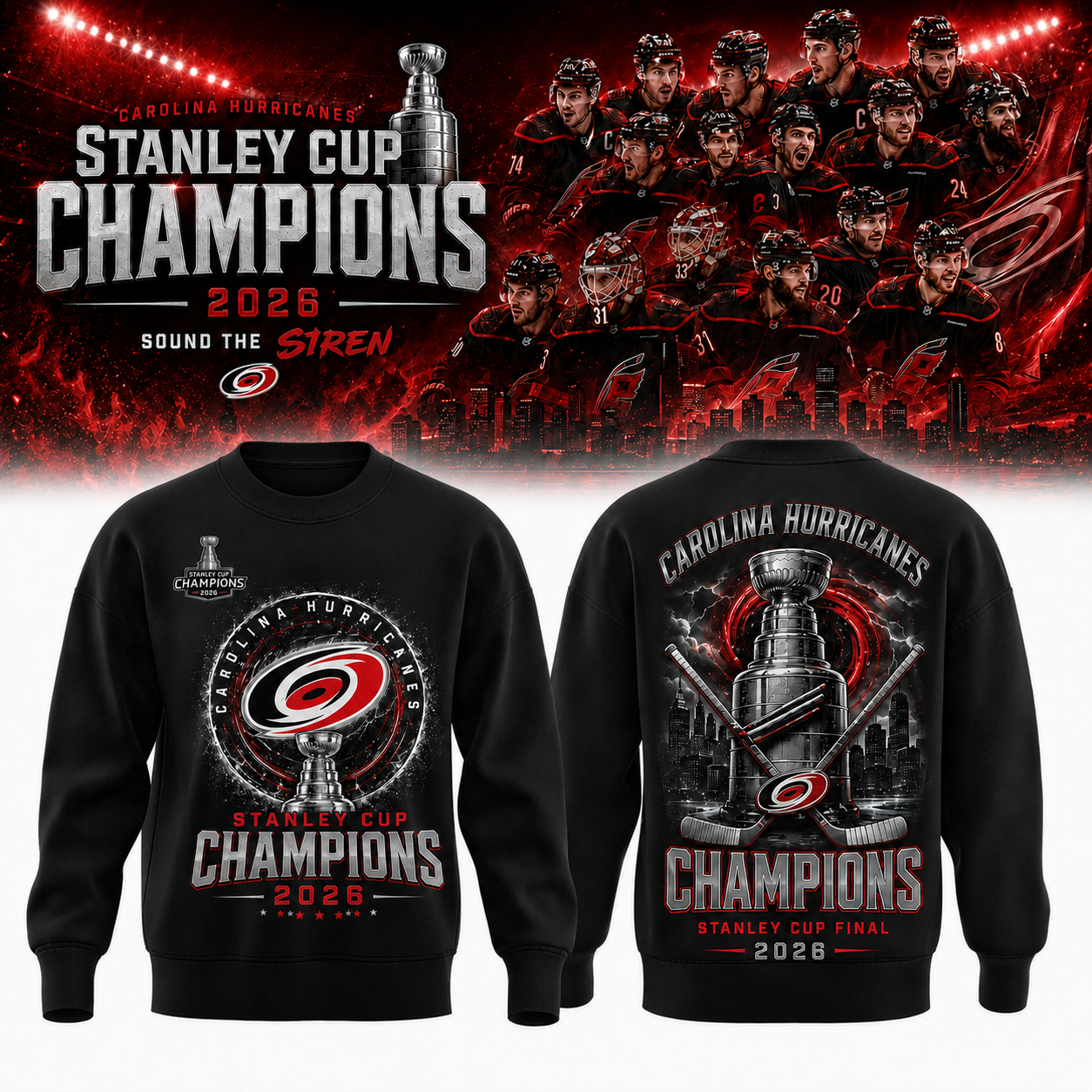 2026 Stanley Cup Champions Red Sweatshirt