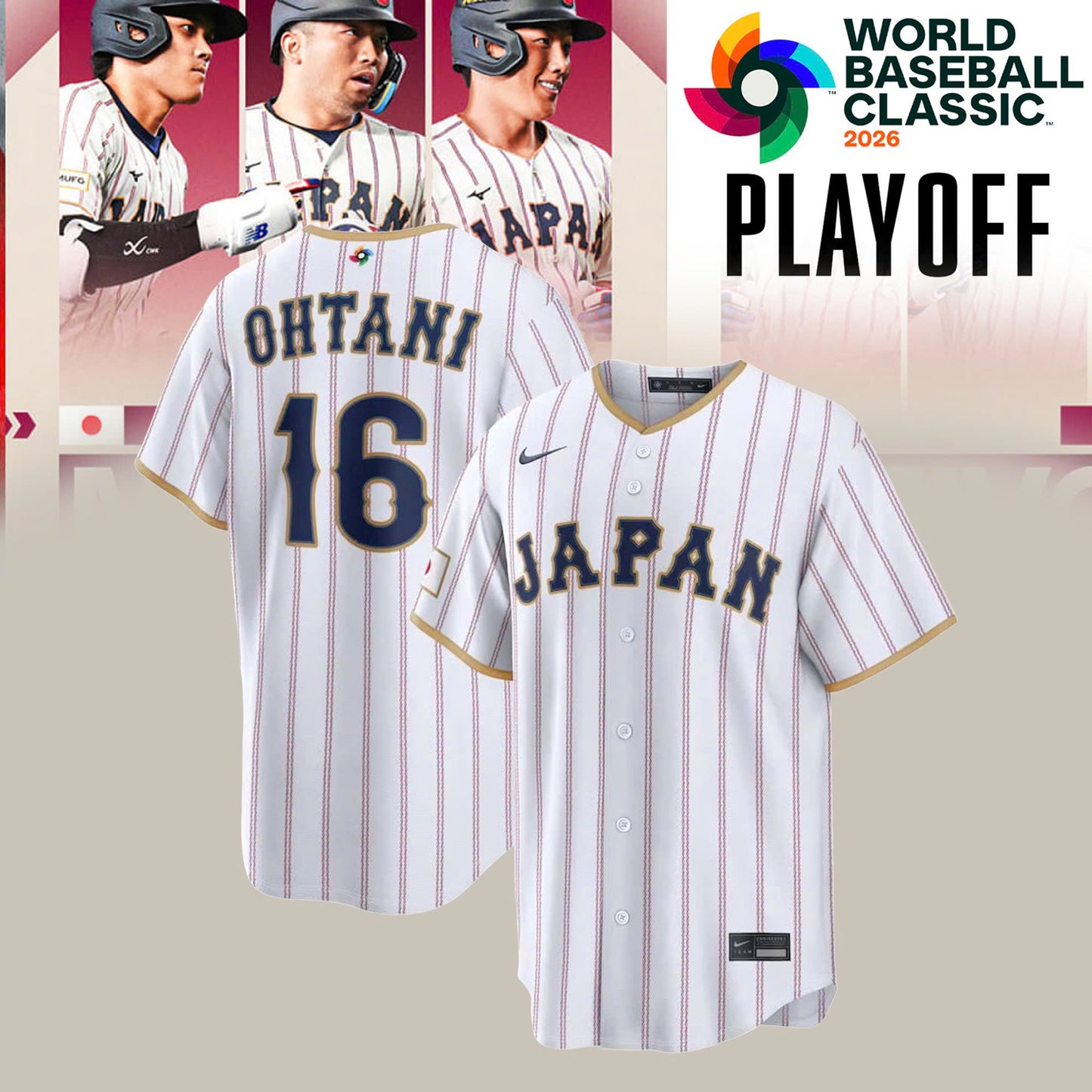 Japan Baseball 2026 World Baseball Classic Jersey Limited