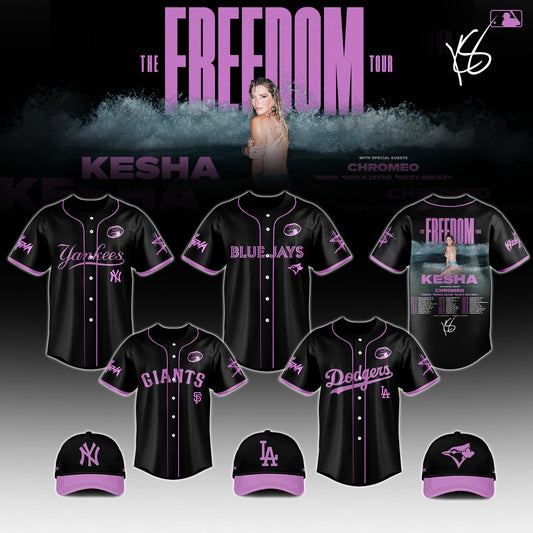 _ All Baseball Team x Kesha x The Freedom Tour 2026 Jersey Limited Edition