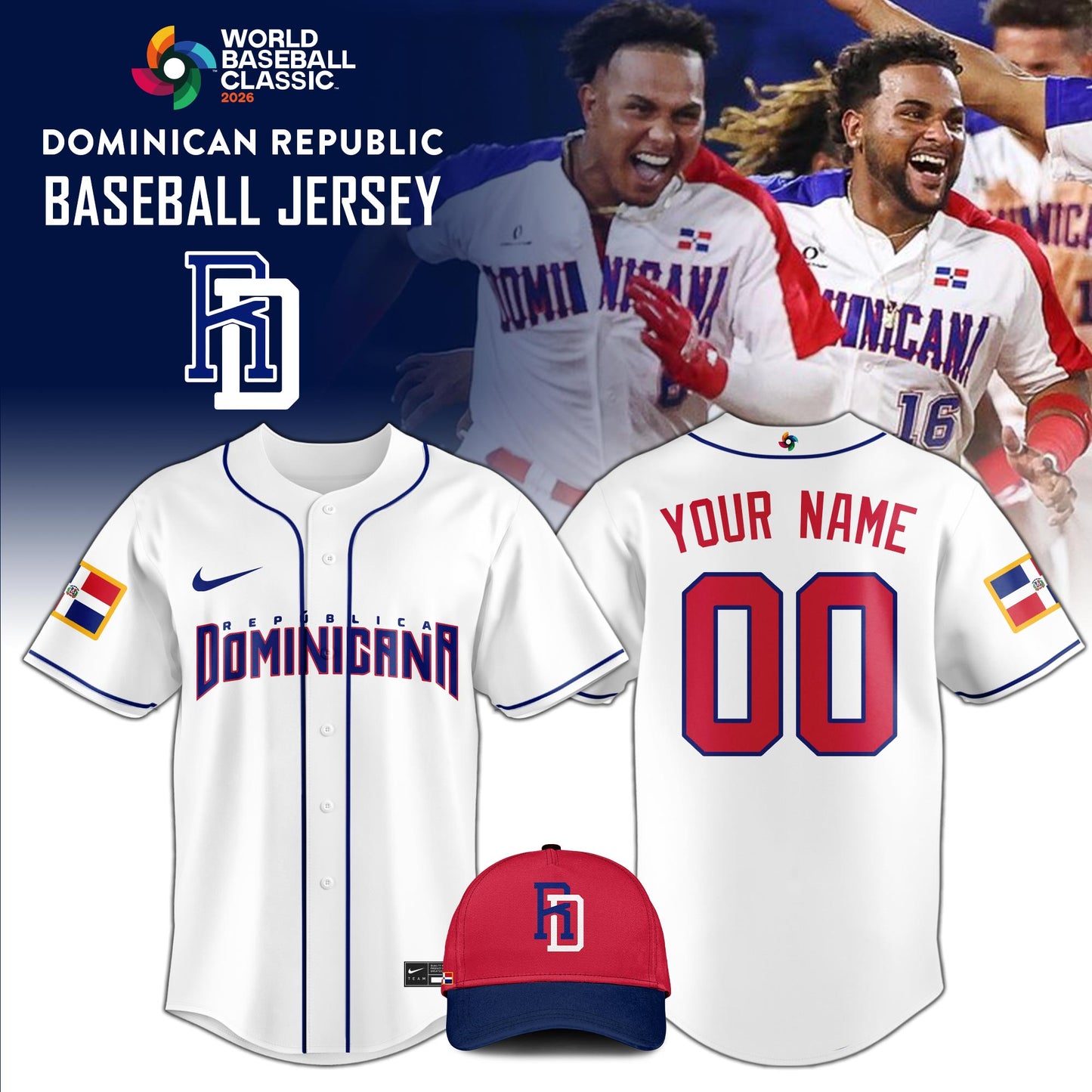 Dominican Republic Baseball 2026 World Baseball Classic Jersey Limited