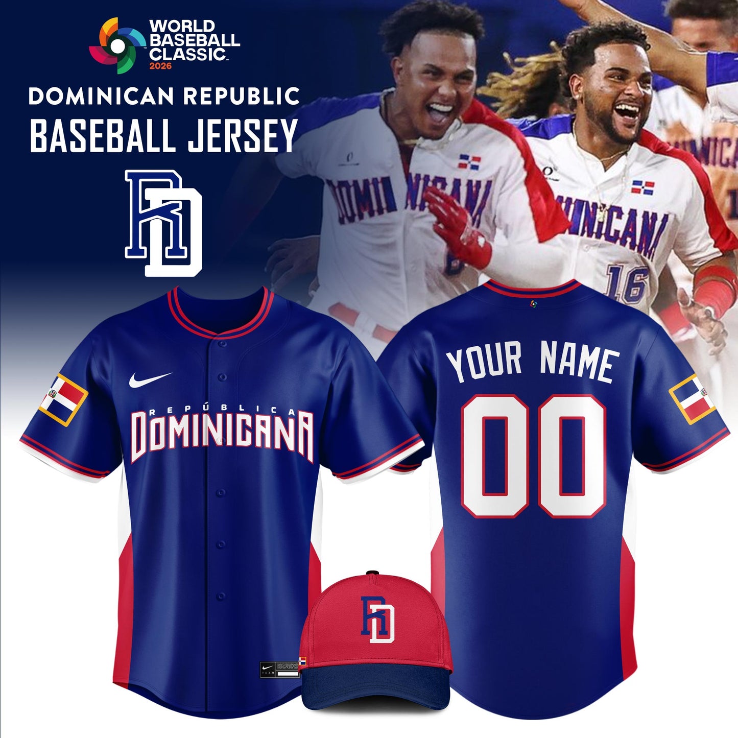 Dominican Republic Baseball 2026 World Baseball Classic Jersey Limited