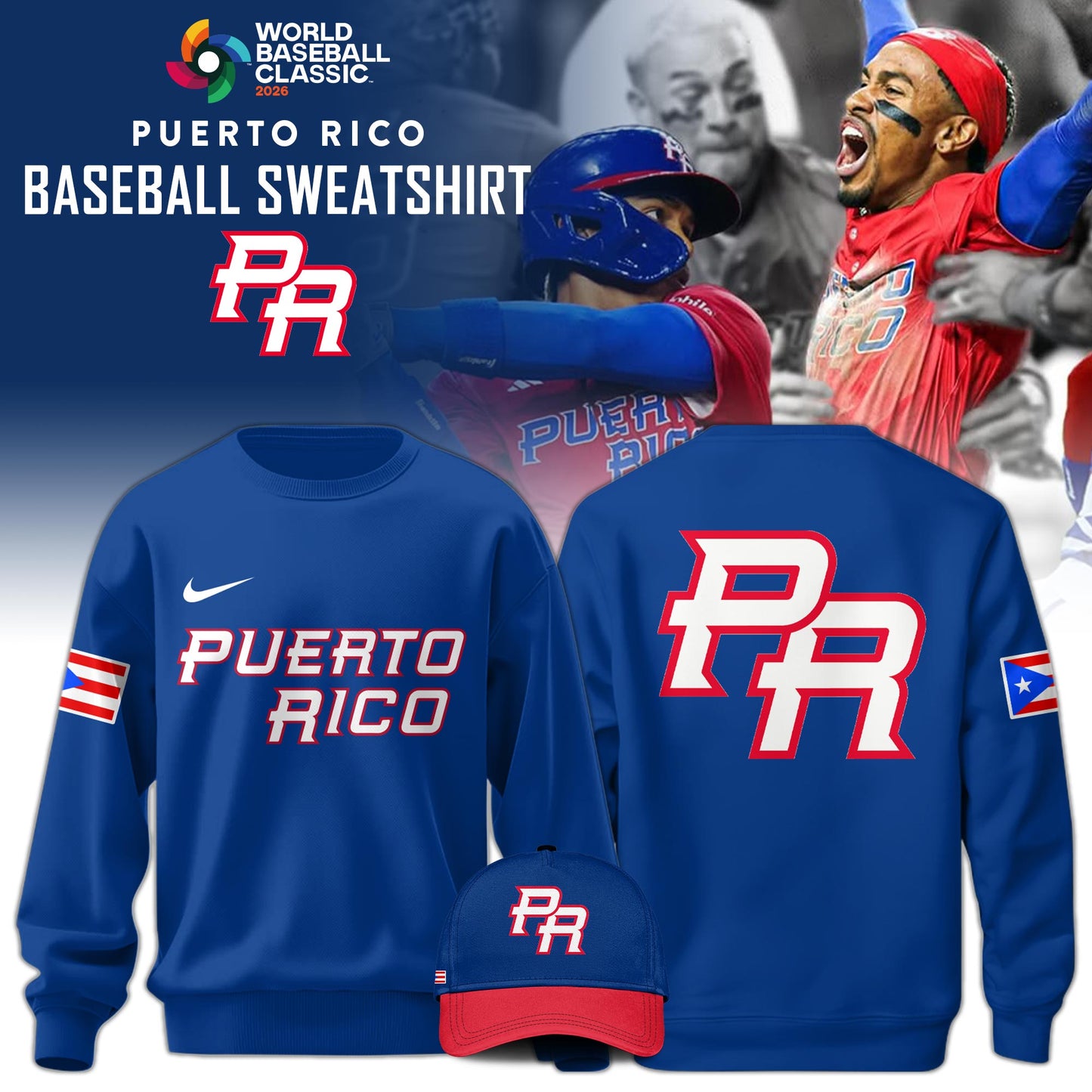 Puerto Rico Baseball 2026 World Baseball Classic Sweatshirt Limited