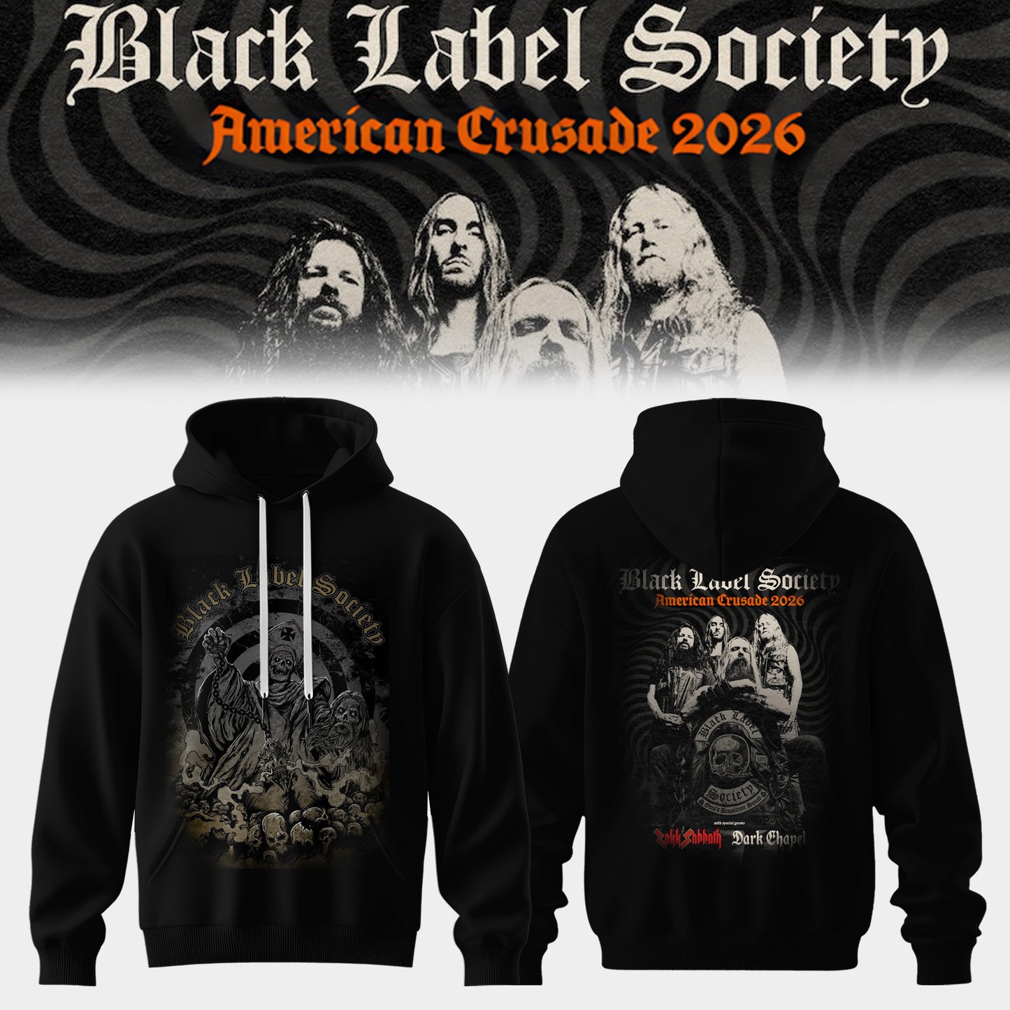 Black Label Society – “American Crusade” Tour Hoodie