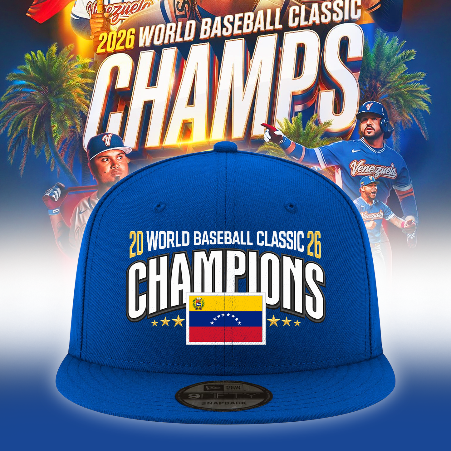 Venezuela Baseball 2026 World Baseball Classic Champions Snapback Hat