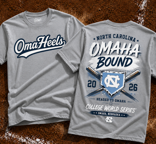 OmaHeels – Headed to Omaha – 2026 NCAA Baseball Men’s College World Series T-Shirt