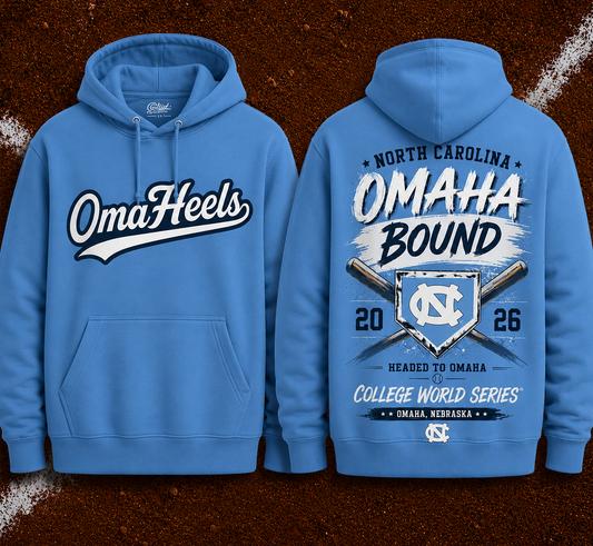 OmaHeels – Headed to Omaha – 2026 NCAA Baseball Men’s College World Series Hoodie