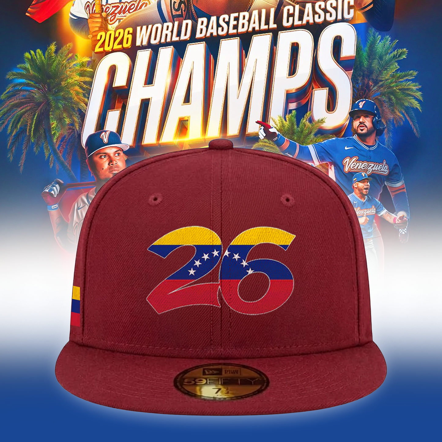 Venezuela Baseball 2026 World Baseball Classic Champions Snapback Hat