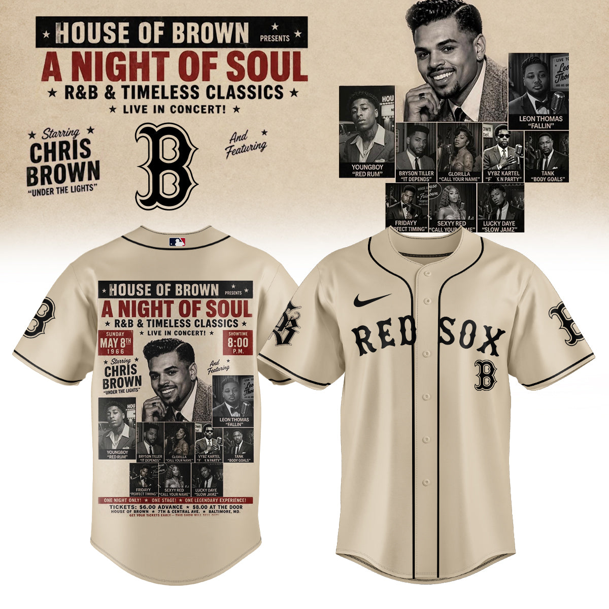 Chris brown x Baseball – New JERSEY(All Team )