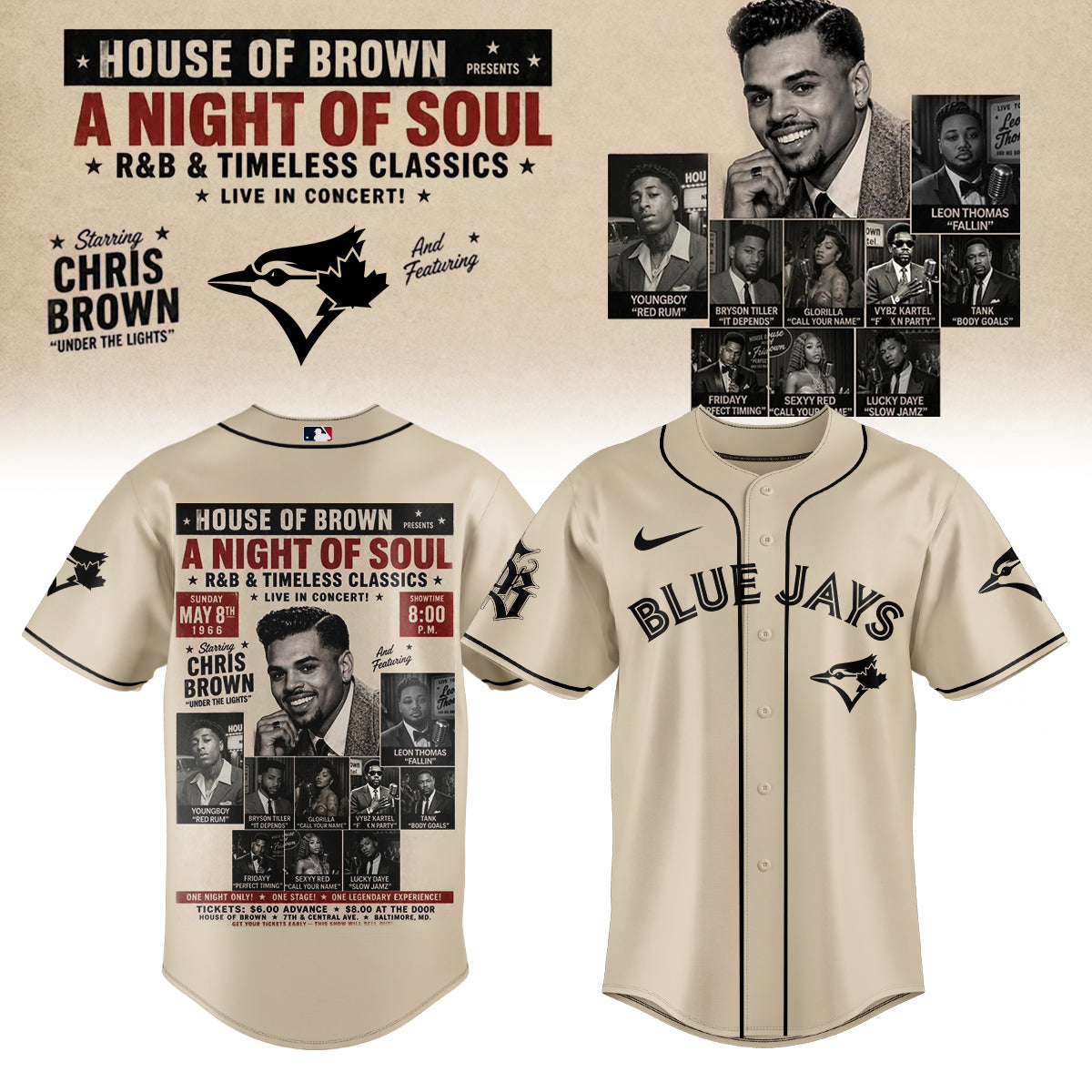 Chris brown x Baseball – New JERSEY(All Team )