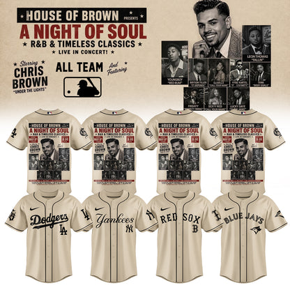 Chris brown x Baseball – New JERSEY(All Team )