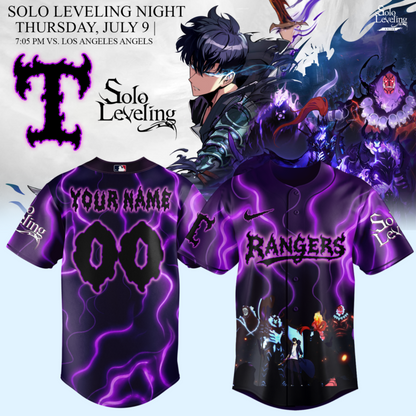 __.Texas Rangers x Solo Leveling Limited Baseball Jersey 4 (Custom Name &amp; Number)