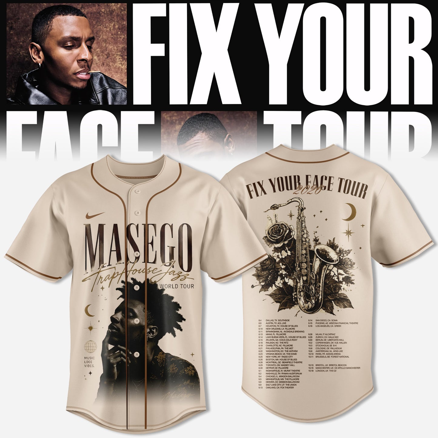 _MASEGO – FIX YOUR FACE TOUR JERSEY