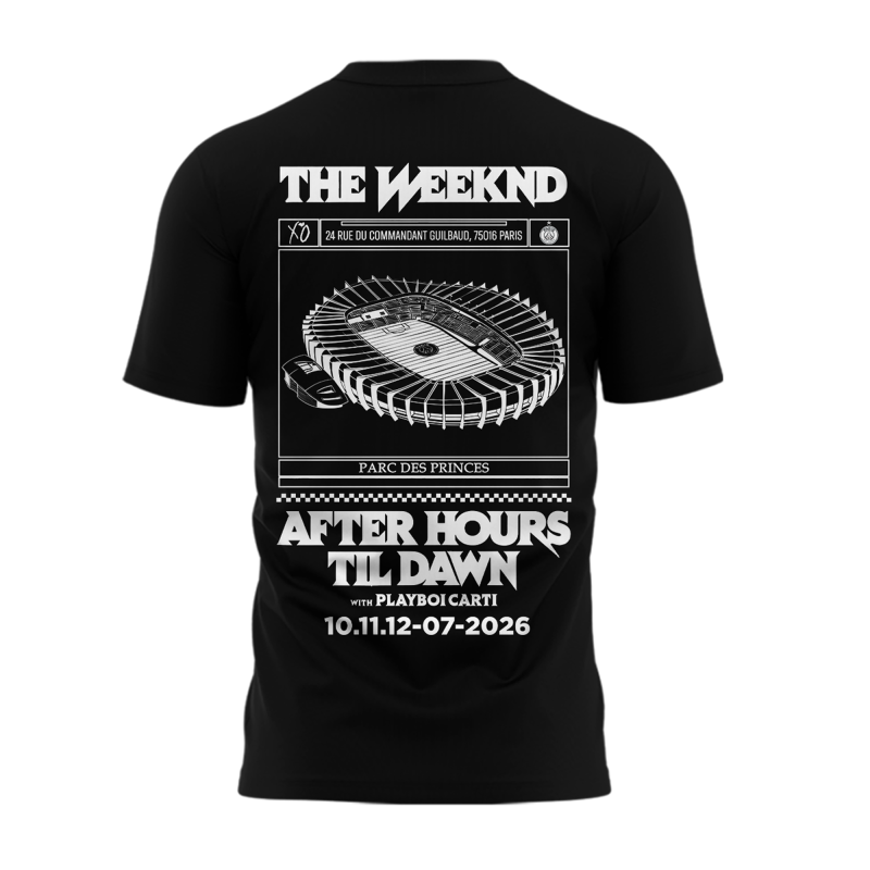 Paris Saint-Germain F.C. x The Weekend Black Tshirt 2026