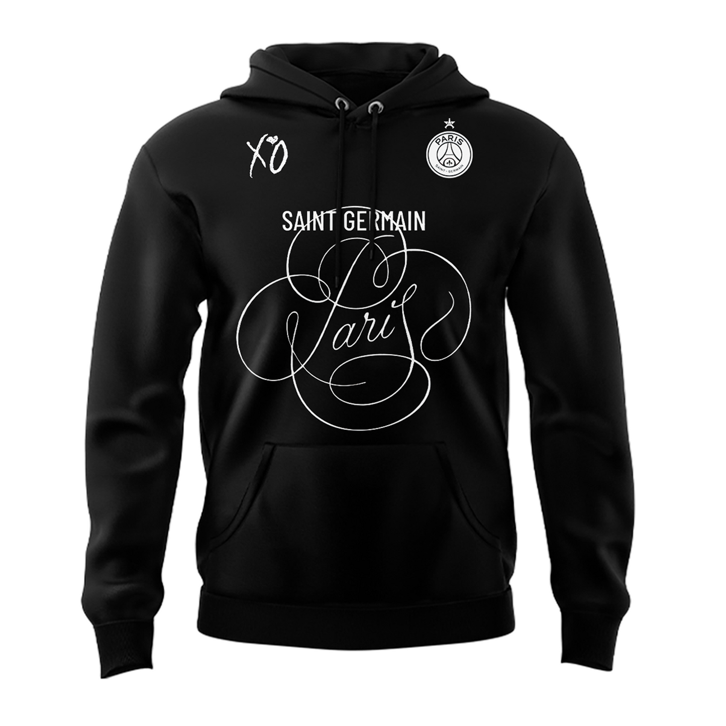 Paris Saint-Germain F.C. x The Weekend Black Hoodie 2026