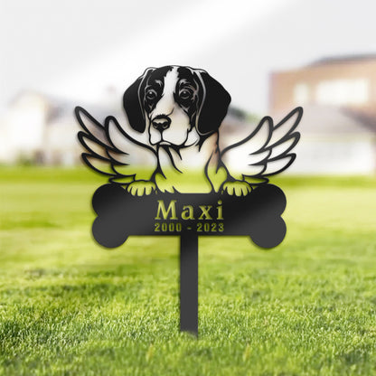 Personalized Istrian Hound Dog Memorial Stake, Metal Stake, Sympathy Sign, Pet Grave Marker, Remembrance Stake