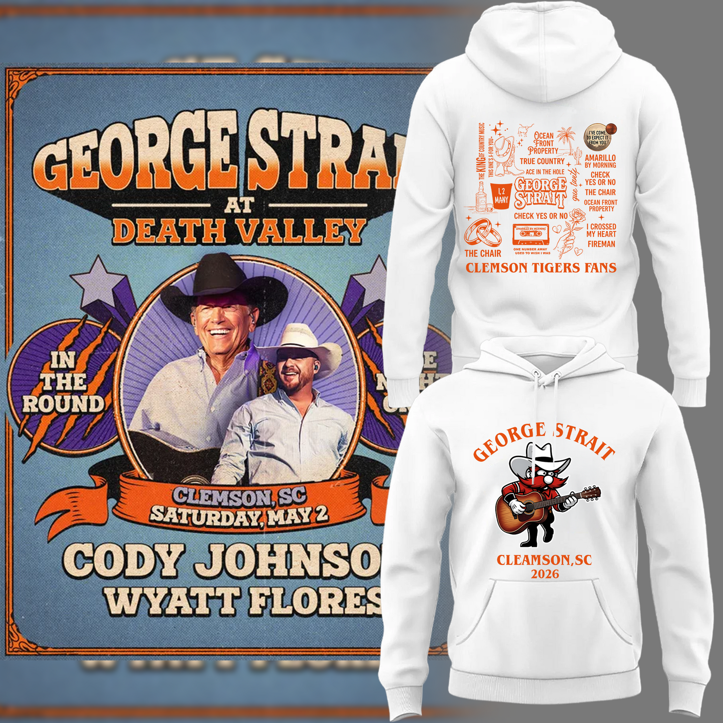 George Strait x Clemson Tigers 2026 Limited Edition Hoodie