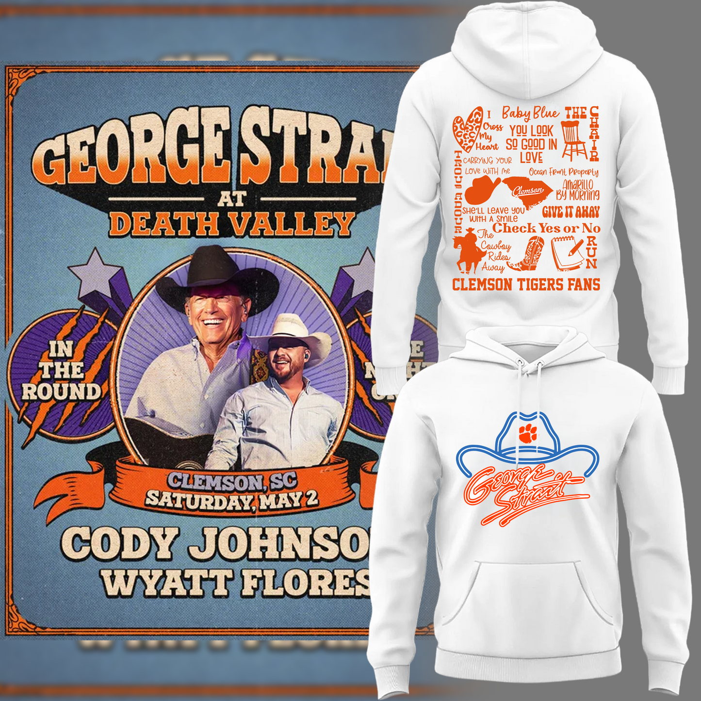 George Strait x Clemson Tigers 2026 Limited Edition Hoodie