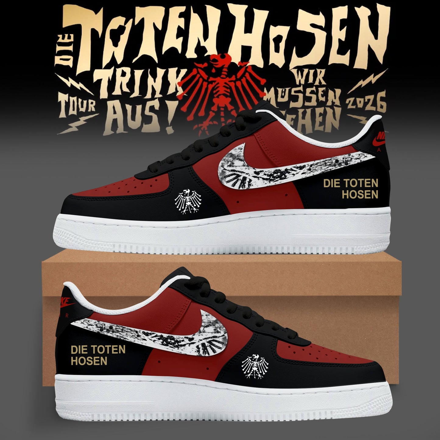 _“Bis zum bitteren Ende” – Die Toten Hosen Customize Shoes