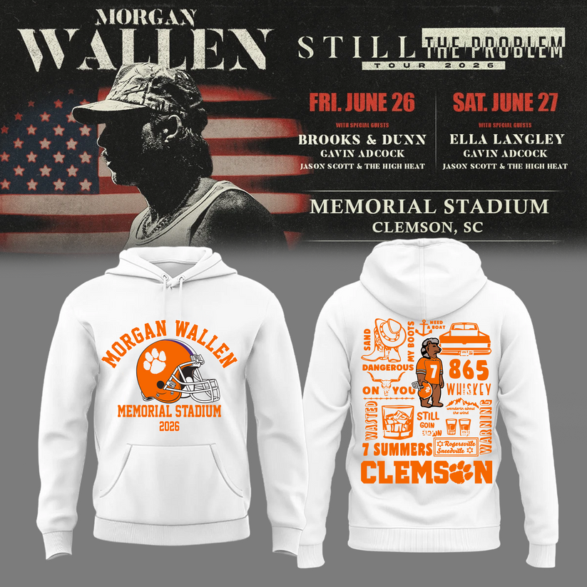 Morgan Wallen: The Clemson Takeover Hoodie Limited Tour Drop