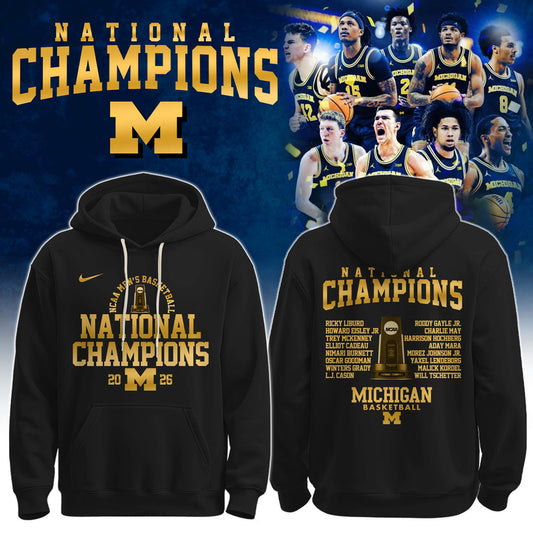Basketball x Michigan Champions 2026 Limited Edition Hoodie