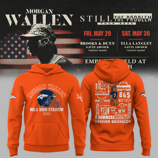 Limited Edition MWallen x Denver Broncos Hoodie 2026