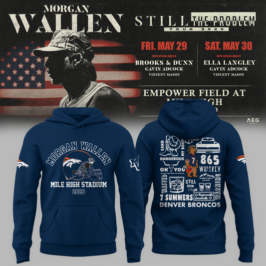 Limited Edition MWallen x Denver Broncos Hoodie 2026