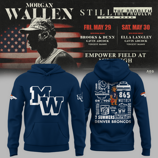 Limited Edition MWallen x Denver Broncos Hoodie 2026