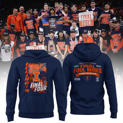 Illinois Fighting Illini 2026 Men's Basketball Tournament March Madness Final Four Hoodie