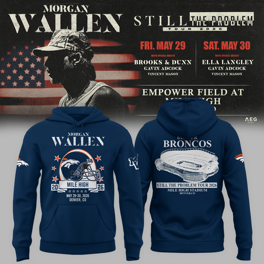 Limited Edition MWallen x Denver Broncos Hoodie 2026