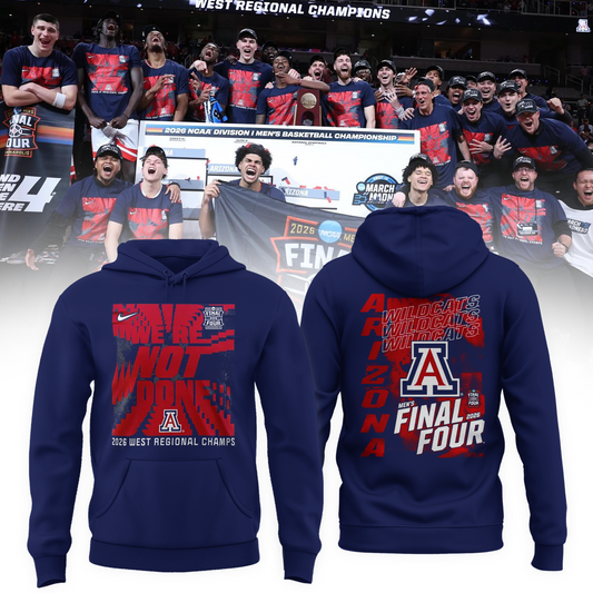 Arizona Wildcats 2026 Men's Basketball Tournament March Madness Final Four Hoodie